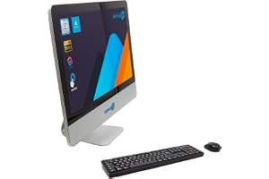 SIMPLETEK Allt i ett AiO pekskärm | 22" FHD Core i3 2,5 GHz Windows 11 | 16 GB SSD RAM | Webbkamera pekskärm interna högtalare mus trådlöst tangentbord