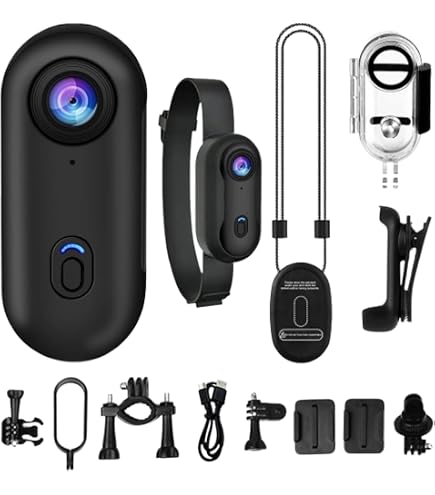 Thumb Action Camera 4K - Mini Videocamera Da Collo Impermeabile Per Sport E Viaggi