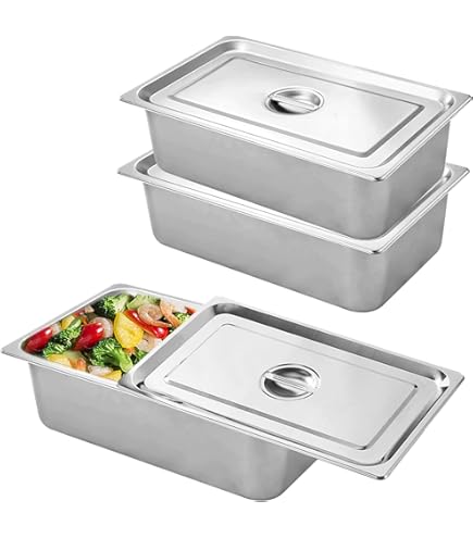 Set 4 Ciotole Impanatura In Acciaio Inox - Con Pinza, 25.5x20x5.5cm, Per Cucina, Lavabile In Lavastoviglie - Foto 4