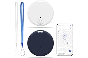 SELURK 2 Pcs Localizzatore Chiavi Bluetooth 5.2, Smart Tag GPS Compatibile con iOS e Android, Tracker GPS Avanzato per Oggetti, Borse, Portafogli, Animali, Valigie, Localizzatore Portatile con Allarme Sonoro