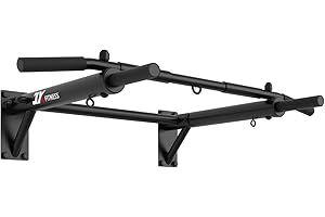 JX FITNESS Klimmzugstangen Klimmzugstange Wandmontage Heimturnhalle Pull Up Bar, 3 Ösen für TRX Training Boxtraining AB-Bügel hochziehen, Edelstahl Trainings Halterung mit Multifunktionen (MEHRWEG)