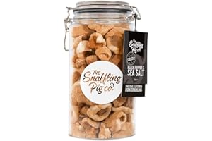 THE SNAFFLING PIG CO Snaffling Pig Premium Double-Cooked Pork Crackling 275g Gifting Jar (Black Pepper)