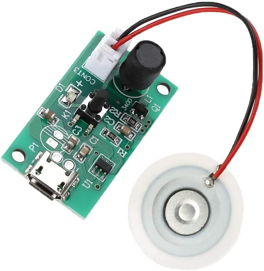Micro Usb Ultrasonik Nem Üretici Devre + Seramik Disk Transducer