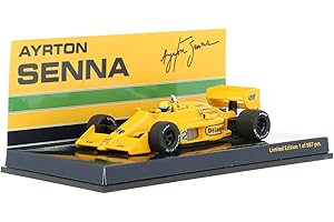 Minichamps – Modellino Auto Lotus Honda 99T Winner Monaco 1987 Scala 1/43, 540874392, Giallo