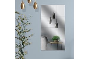 Mnixy 12 sztuk arkuszy folia lustrzana naklejka ścienna lustra naklejki arkusze elastyczne lustro do dekoracji ścian do sypialni mebli (10 * 15cm)