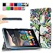 Produktbild Lenovo TAB3 7 Essential / Lenovo Tab3 A7-10 Hülle, Infiland Ultra Dünn und Leicht PU Leder Schutzhülle mit Standfunktion für Lenovo TAB3 7 Essential (Lenovo TB3-710F) 7,0 Zoll Tablet 2016 Release/Lenovo Tab3 A7-10 mit Standfunktion(Fröhlicher Baum)