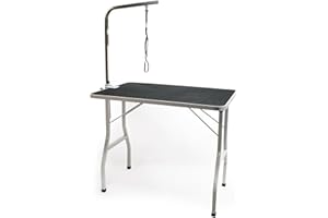 Wiltec Tavolo da toelettatura per Animali Domestici Tavolo da tosatura Grooming