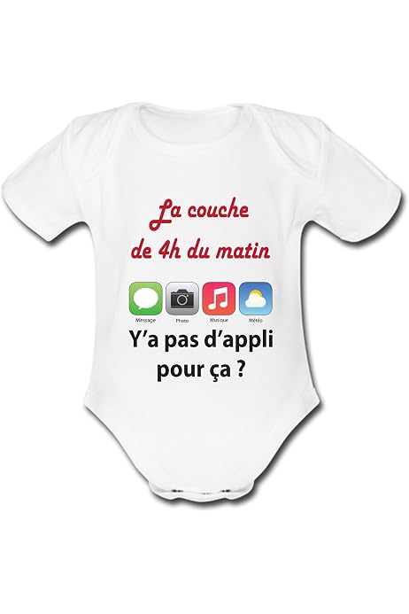 Body Bébé Garçon Closset Milo - 100% Coton Manches Longues | Imprimé Prénom Personnalisable | Nouveau-né 3-23 Mois