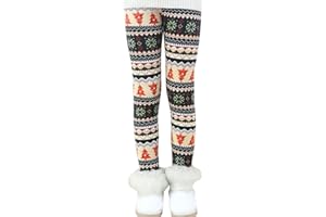 Ugitopi Fleece Leggings Felpati Invernali Pantaloni Bambina Invernali Lunghi Stretch Leggins Pantalone Leggings Termici