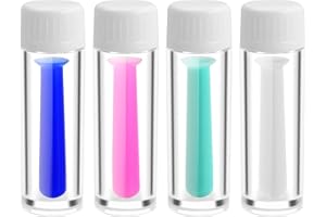 Anseom Silicone Lens Suction Holder, 4 Pieces Hard Contact Lens Inserter Remover, Portable Contact Lens Handler for Travel Home Meeting Outdoor Exercise Use (Multicolor)