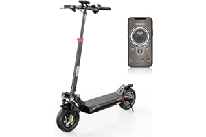 iScooter Ix4 Monopattino Elettrico Adulto, Carico 150 KG, Controllo Tramite App, Pneumatici Fuoristrada Da 10", Monopattino Elettrico Pieghevole Con Quadruplo Assorbimento Degli Urti, Quintuplo Freno