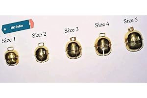 ALTAWASH Coppia di campane di falconeria dorate a forma di ghianda grande suono. (taglia 3)