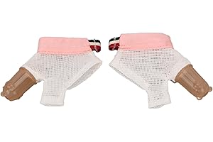 DIOCHE 1 Pair Thumb Sucking Stop Glove Thumb Sucking Finger Guard Soft Adjustable with Buckle Thumb Treatment Protector for Kid (Pink)