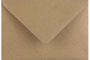 KARMA KRAFTS 25 x 133mm x 184mm / 5" x 7" Premium Fleck Kraft Envelopes