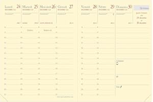 Quo Vadis 368006Q Agenda CARLA PREST Lingua italiana Anno 2026 Formato 8x10,5cm Settimanale 12 Mesi Gennaio-Dicembre Carta Avorio Ricambio Agenda Blisterato Copertina in Cartone Bianco