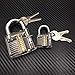 Produktbild 2 x Lock Picking Übungsschloss incl. Schlüsseln. Bügelschloss Plexiglas Schlösser knacken - Hobby - Übungsschloss Manipulationszylinder- Kreditkartendietriche, Dietrichset Geocaching