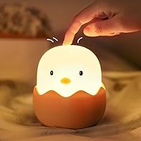 LED Nachtlicht Kinder Baby Nachtlampe aus Silikon mit Touch USB Aufladen Nachtlampe Licht für Babyzimmer, Schlafzimmer…
