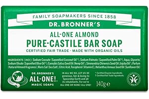 Dr. Bronner's Pure Castile Soap - Fair Trade and Organic - Bar - All One Hemp - Almond - 5 oz - each 1 by Dr. Bronner's