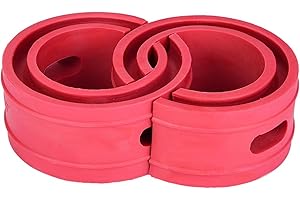 Pegamento Amortiguador de Resorte para Automóvil, Yosoo 2 Piezas Rojo Amortiguador de Amortiguador para Automóvil Amortiguador de Resorte Tipo D para Suspensión Independiente(B+) miyinla