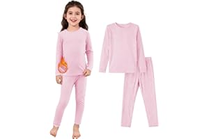Zando Kids Thermal Base Layer Set 2-6 Years, Kids Thermal Long Sleeve Top & Tights Leggings Set