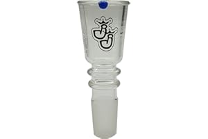 ‎JELLY JOKER Jelly Joker HQ Bong Köpfe Auswahl 18,8mm Schliff Zylinder Trichter Stufen Kopf + passendes Black Leaf Edelstahlsieb inkludiert (Riesenkopf Idait XXL mit 1 Sieb, 18.8mm)