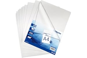 Waytex 931299 Pochette Coin Transparente A4 Lisses et épaisses 120 microns – Paquet de 50