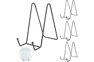 4 stycken bordsstaffli, tallriksstativ metall, 15 cm tallrikshållare, stativ, bordsstaffli stativ metallbokstativ, bokhållare