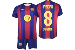 FUTBOL CLUB BARCELONA FC Barcelona Children's Kit 8 PEDRI Home Kit 25/26 Official Replica – Children's Set with Blaugrana T-Shirt and Trousers