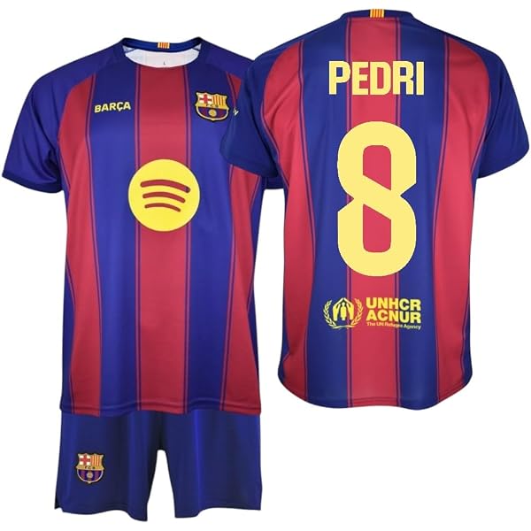 FCB FC Barcelona Kit per bambini 8 PEDRI 1ª Equipaggiamento 25/26