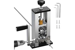 Vmxlso Wire Stripper Machine, Wire Strippers Electrical, Cable Stripper Machine, Hand Crank or Drill Powered, Drill Wire Stripper for 1-25 mm Scrap Copper Recycling, Wire Stripping Machine