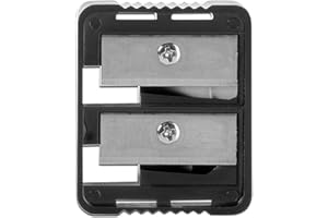‎WET N WILD Wet n Wild Dual Makeup Sharpener, Doppelspitzer mit Rasiermesserscharfen Klingen zum Anspitzen von Eyelinern, Lippenstiften und Brauenstiften Verschiedener Größen, Leicht zu Reinigen und Reisetauglich