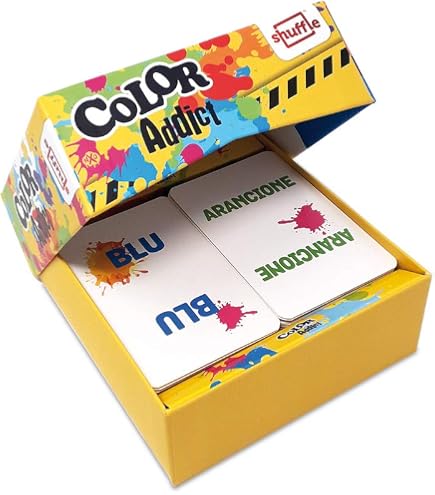 Shuffle Color Addict – Klassisches Kartenspiel Für 2–6 Spieler – Ab 7 Jahren – 15 Minuten Spielzeit – 110 Bunte Karten