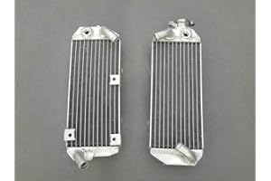 FSMOTO Passend für 2000–2017 Su-zu-ki DRZ400S DRZ400SM DRZ 400 S/SM WVB8 WVBC Aluminium-Kühler