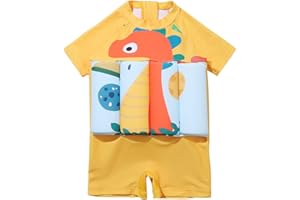Allence Enfants Bébé Combinaison Flottante Maillot de Bain Une Pièce avec Flotteurs Ajustables Été Costume pour Natation Débutant Garçons Filles