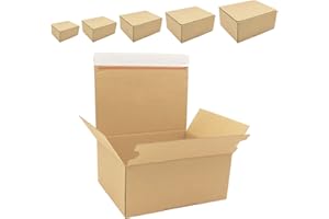 ‎DIMA PAX Automatikkartons mit Selbstklebestreifen, Aufreißfaden und Kraftpapier | Optimaler Schutz beim Versand | Automatik Karton I Versandkartons mit selbstklebendem Deckel (20, 305 x 216 x 130-220 mm)
