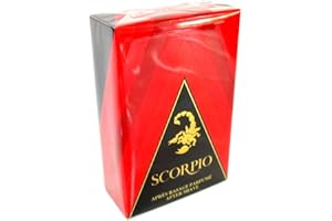Scorpio - Après-rasage Homme - Collection Rouge - Parfum Homme - Raffiné et Masculin - Epicés et Hespéridés - Apaise la Peau Après le Rasage - Flacon de 100ml
