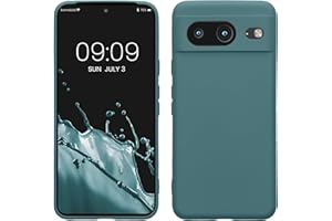 kwmobile Carcasa Compatible con Google Pixel 8 Funda - Bordes elevados anticaídas - Case de TPU y Silicona con Interior de Microfibra - Noche ártica