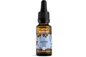 HERBALGEM BIOFLORAL - 02 Aspen, Tremble BIO DEMETER - Compte-gouttes 20 ML - Sérénité - Fleur de Bach Authentique