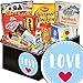 Produktbild Love  Ost Süßigkeiten  Geschenkbox mit Süßigkeiten aus dem Osten z.B. Zetti, Halloren, Viba und vielem mehr  perfekte geschenke zum valentinstag passende geschenke zum valentinstag geschenke zum valentinstag für paare süße geschenke zum valentinstag