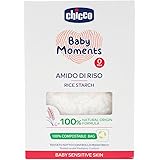 Chicco Baby Moments Amido di Riso, Lenitivo e Rinfrescante, Pulizia Gentile Senza Irritare o Asciugare La Pelle, Azione Emoll