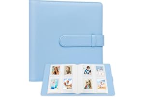 CREFOTU Album fotografico a 256 tasche per Fujifilm Instax Mini 11 90 70 9 8+ 8 Fotocamera istantanea LiPlay, per fotocamera istantanea Polaroid Snap SnapTouch PIC-300 Z2300 (Blu)