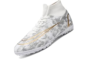 VLOOKST Boys' Football Boots Kids Girls Astro Turf Trainers Non-Slip Junior Soccer Shoes Sports Shoes Outdoor Athletic Sneakers Football Shoes Unisex