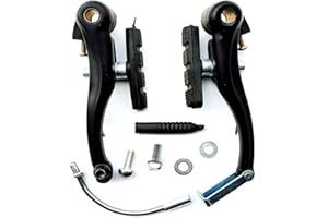 YIMINI 1 Paio Set Freni Bici, V Brake Anteriore e Posteriore, Freno V Brake Anteriore e Posteriore, Kit Freno Bici V-Brake, per La Maggior Parte delle Biciclette