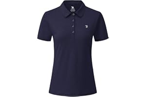 YSENTO Womens Short Sleeve Polo Lady-fit Shirt Premium Sports Golf Polo T-Shirts