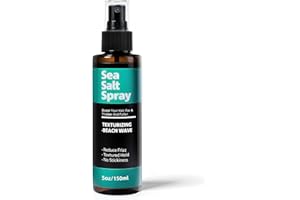 BERLANEY Sea Salt Spray capillaire pour homme et femme 148 ml – Vaporisateur texturisant et volumisant, boucles et vagues de plage pour cheveux