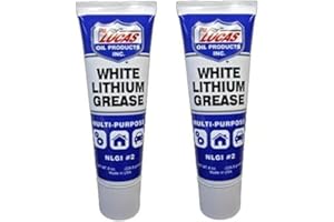 Lucas Oil Lot de 2 tubes de graisse au lithium blanc 10533 - Tube à presser de 227 ml