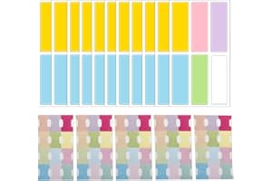 SamHeng 60 Pièces Onglets Mensuels Autocollants d'index et 60 Pièces Autocollants de Codage, Décoratifs Onglets d'index Planificateurs Adhésifs avec Étiquettes de Couleur pour Maison Bureau