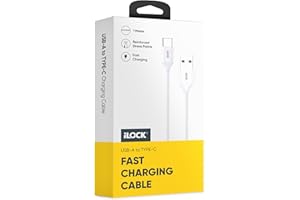 iLOCK Charge Cable | 1 Meter | Durable PVC Design (USB-A to TYPE-C, White)