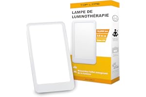 ‎TOP LIFE Top Life 10.000 Lux Lichttherapielampe - Zu jeder Jahreszeit die Moral bewahren - Vollspektrum Tageslichtlampe - Verbessert Stimmung und Moral