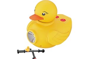 TULOV Lumière LED pour scooter pour enfant, rechargeable par USB, lumière d'avertissement étanche avec 3 modes et klaxon, lumières de voiture en silicone, lumière de sac à dos pour la sécurité lors de la